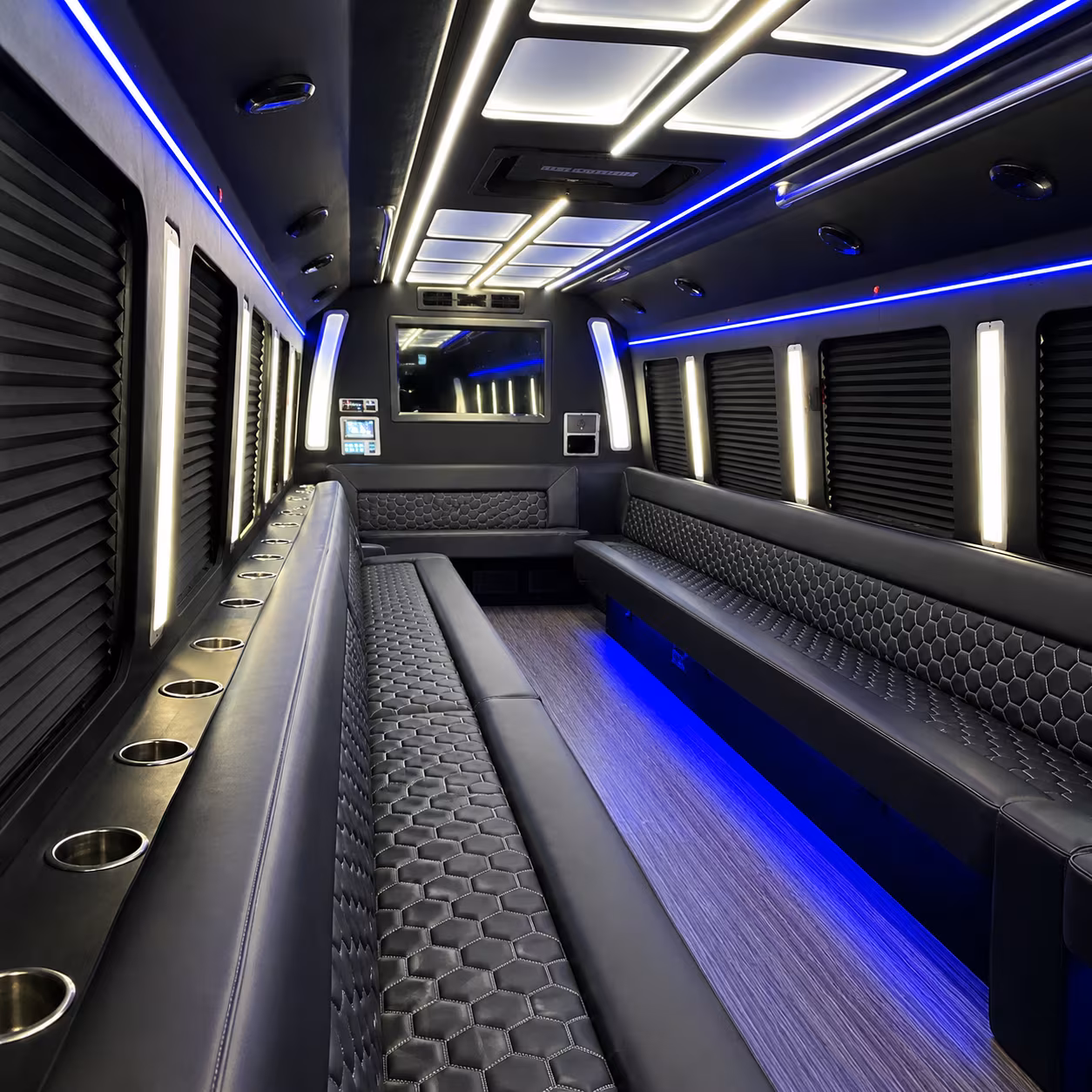 athens party bus rentals inside