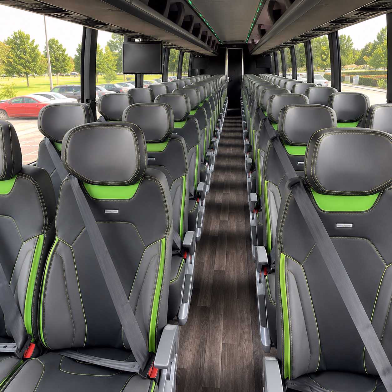 athens religious group transportation onboard seating