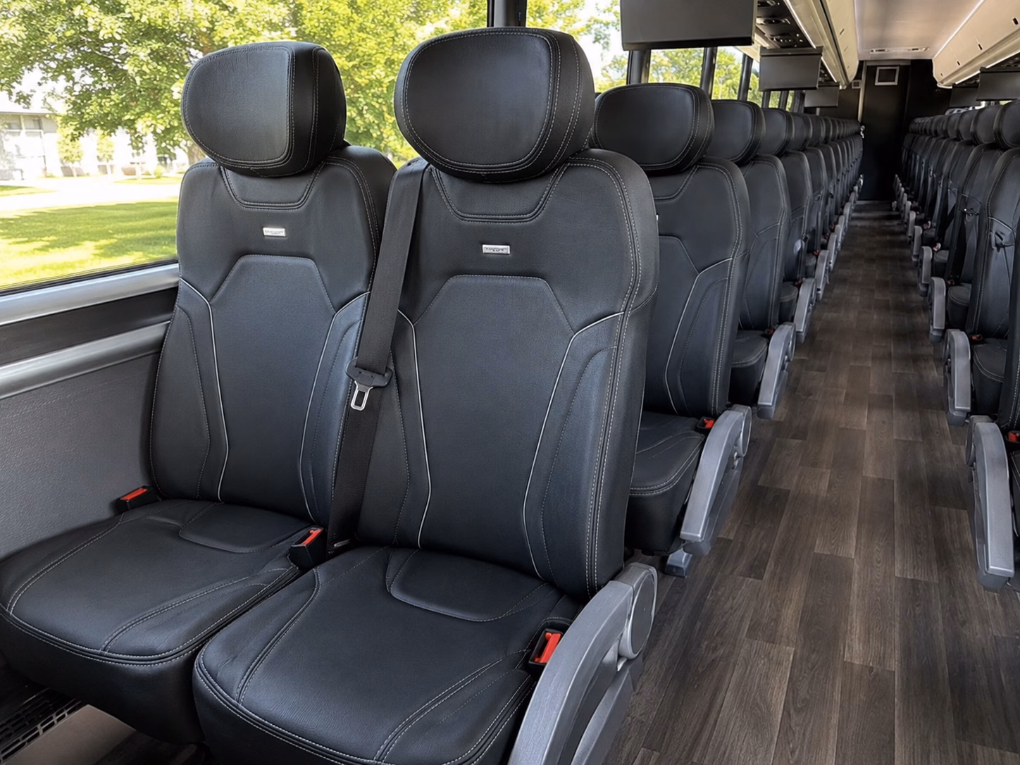 brookhaven easy corporate transportation with a brookhaven charter bus