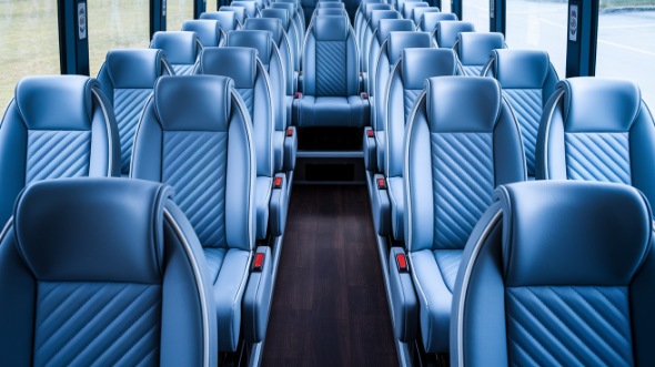 athens 15 passenger minibus interior