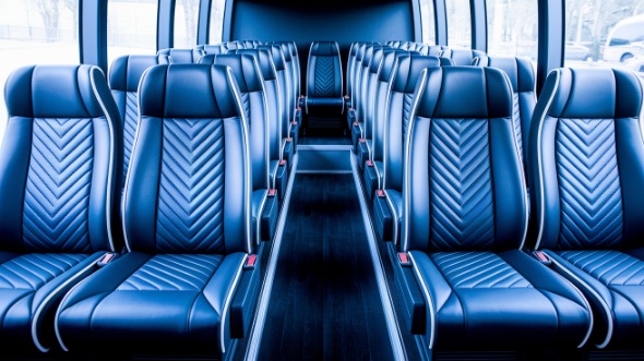 athens 18 passenger minibus inside