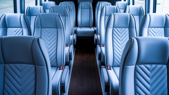 athens 18 passenger minibus interior