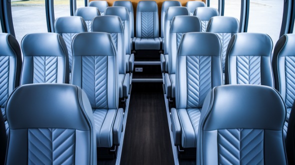 athens 25 passenger minibus interior