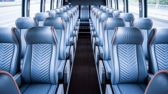 athens 50 passenger charter bus interior
