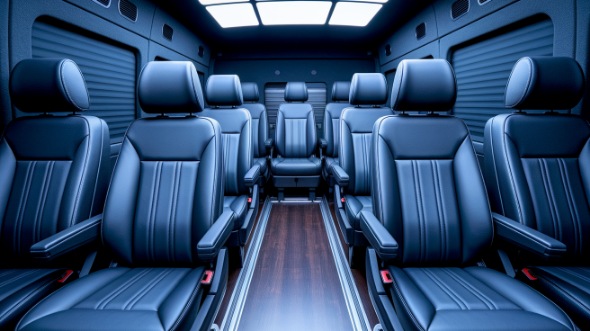 athens sprinter van with driver interior